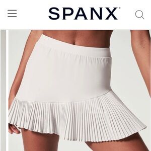 Spanx Pleat Beige Skort